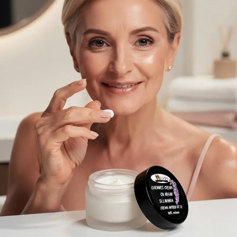 Chenee's Cream – Cremă Antirid Naturală cu Argan și Lavandă