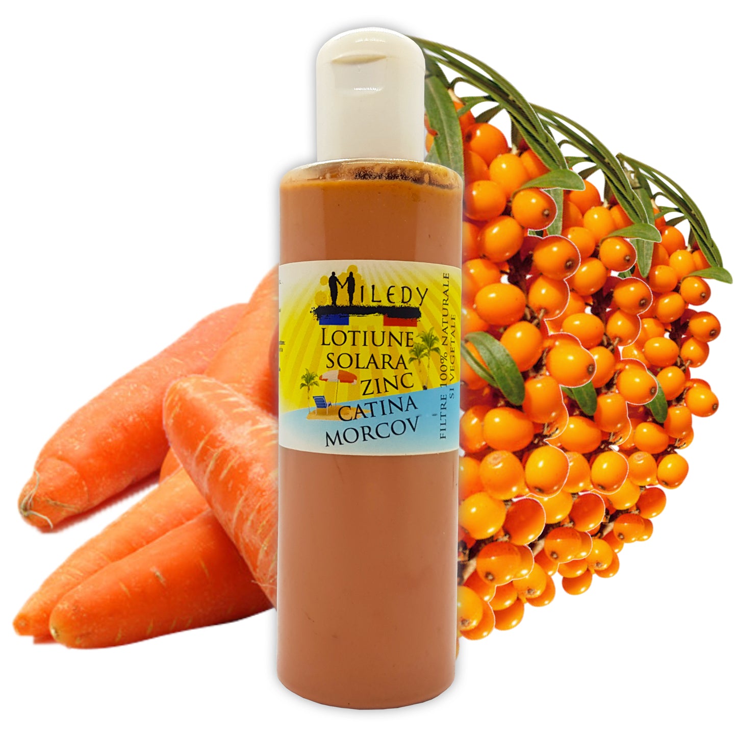 lotiune / crema naturala de plaja, protectie solara, Miledy Naturals