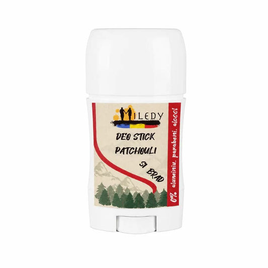 Deodorant natural barbatesc cu patchouli si brad