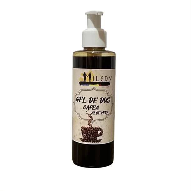Gel de dus natural / sapun lichid cu Aloe vera si cafea