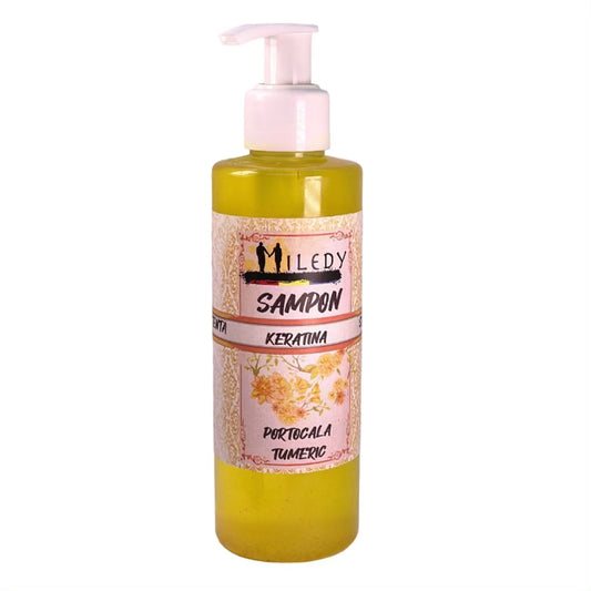 Șampon natural cu cheratină și portocală 