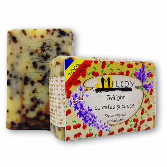 Sapun natural cu cafea si cirese anticelulitic Miledy Naturals